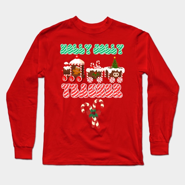 Christmas teacher Long Sleeve T-Shirt by Daisy Blue Designs